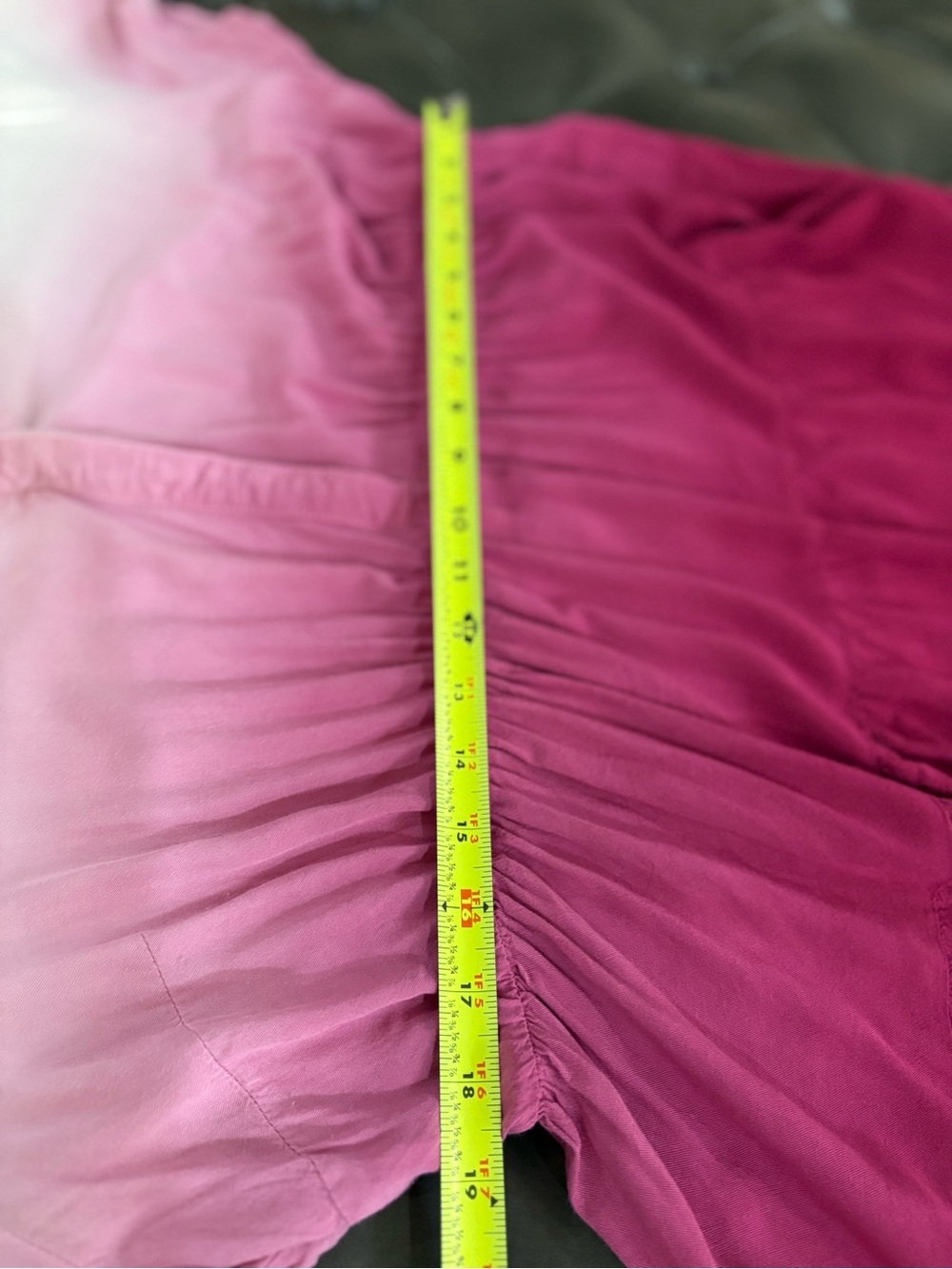 Torrid Size 1 Pink Ombre Tiered Babydoll Tunic Top 1X Rayon Boho - Picture 10 of 10